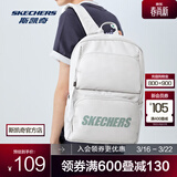 斯凯奇（Skechers）男女同款196家族双肩包电脑包学生经典百搭简约高中书包旅行背包 月球灰/00MV 20-30升