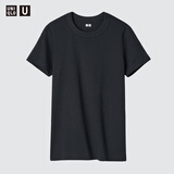 优衣库合作款/女装圆领T恤/短袖正肩大师T素色474404 09 黑色 2XL /170/100B