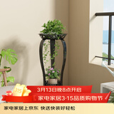 安尔雅  欧式铁艺阳台花架花盆多层客厅室内外绿萝吊兰花盆架加厚花架子