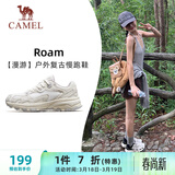 骆驼（CAMEL）漫游复古慢跑鞋女户外运动鞋子 K23S09L7014-1 米白/香芋紫 35