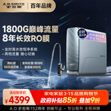 史密斯（A.O.SMITH）佳尼特净水器 蓝鲸1600G 家用净水器厨房专用台下用净水机直饮一体机 8年RO膜 冠军之选CR4200AE1