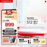 闪迪存储卡内存卡tf小卡行车记录仪micro sd车载监控摄像头 反复擦写 512G-行车记录仪&安防监控专用