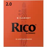 达达里奥（D'Addario）降B调单簧管哨片RICO黑管哨片达达里奥哨片黄盒蓝盒美国原厂瑞口 黑管黄盒2.5号一片