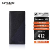 新秀丽（Samsonite）男士拼色长钱包新款时尚商务牛皮革钱夹卡包生日礼物TK6