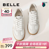 百丽（Belle）刘雯同款女鞋子散文诗复古德训鞋简约情侣款休闲鞋B0992AM6预售 【翟潇闻同款】灰色-女款 37 (235mm)