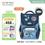 TigerFamily虎米儿童书包小学生一二年级男女孩轻便背包超轻大容量减负护脊 小童【环保配灯】方块城市