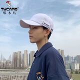 啄木鸟（TUCANO）帽子男韩版鸭舌帽女潮人太阳帽男青年遮阳帽棒球帽男 白色 均码 54-60C