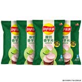 乐事（Lay's）香芋片 沁爽青柠味 60g*4包 休闲零食 百事