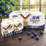 君乐宝莱茜酸奶饮品新日期风味酸牛奶乳酸菌佐餐发酵火锅婚庆批发  (带盖)莱茜蓝莓300ml*12盒