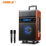狮乐（SHILE） 狮乐广场舞音响户外蓝牙便携式木质拉杆音箱 大功率移动插卡播放器 SD-3 10英寸拉杆音箱