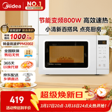 美的（Midea）变频小清新微波炉 液晶屏幕 磨砂面板 小型20L家用 匠心工艺（PM2002）