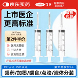 可孚 一次性注射器医用无菌针管针筒带针头喂食喂药器 10支20ml*1.6
