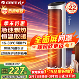格力（GREE）取暖器家用暖风机遥控电暖器立式摇头电暖气数码显示屏取暖气小太阳电暖风加热风机NTFH-X6020B