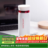 乐扣乐扣（LOCK&LOCK）不锈钢保温杯情侣学生水杯菲特旋转盖轻量杯450ml白红 LHC4131WR