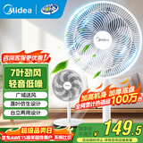 美的（Midea） 电风扇 家用风扇7叶落地扇立式轻音节能大风量电扇台扇迷你扇台立两用转页扇空气循环扇安静低音 店长推荐丨7叶劲风 百万单品 家用落地扇