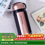 乐扣乐扣（LOCK&LOCK）保温壶304不锈钢保温保冷水壶户外露营旅行壶1.5L金色