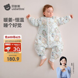 贝肽斯婴儿睡袋暖姜恒温儿童分腿睡袋婴幼儿防踢被睡衣四季双层 弗里德L