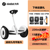 九号平衡车9号 成人两轮电动体感车男女迷你智能儿童平衡车户外便携折叠踏板双轮思维车代步平行车 九号平衡车-白色