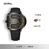 AtowaK巍刻男士手表自动机械表商务男款十国表防水创意大潮流AK腕表礼物 曜影黑