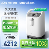 鱼跃(yuwell)6L升新国标医用制氧机制氧带雾化中重度缺氧助呼吸8F-6W