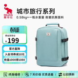 爱华仕城市旅行双肩包户外背包女多功能大容量14英寸电脑包男 海盐色