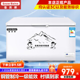 雪贝娜冰柜商用大容量全冷冻家用双温卧式冷柜展示柜 598单温【铜管一级能效】长1.32米