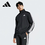 阿迪达斯（adidas）运动服健身训练跑步锻炼休闲服针织夹克上衣 JI8816 黑色 L 