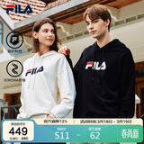 FILA斐乐官方情侣款连帽卫衣秋季休闲宽松针织长袖上衣