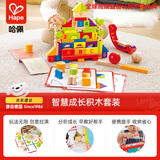 Hape(德国)儿童益智积木玩具1-6岁数字字母积木套装宝宝节日礼物E0533