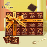 歌帝梵（Godiva）72%黑巧克力礼盒 30片150g 教师节礼物送男女老师 伴手礼礼盒生日