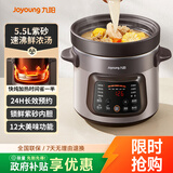 九阳（Joyoung）快炖电炖锅 电砂锅电炖盅 紫砂锅 燕窝炖盅煮粥锅直炖大容量多功能锅可预约保温GD630