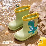 幸福玛丽（Cheerful Mario）儿童雨鞋男童雨靴水鞋2岁宝宝水鞋套鞋防滑女童幼儿防水女款胶鞋
