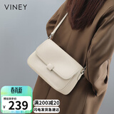viney牛皮斜挎包品牌包包女包大容量单肩邮差包生日礼物洋气送女友老婆