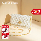 CAKNLS&KALRY奢侈品牌女包新款包包女款单肩包小包斜挎包情人节生日礼物送女友 米白 纪念日生日礼物送女友老婆礼盒装
