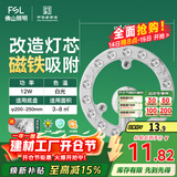 FSL佛山照明led灯盘灯具吸顶灯灯芯灯条替换灯盘白光12W 星辉
