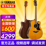 雅马哈（YAMAHA）A1R/A3R/A5R/AC1R/AC3R全单电箱民谣吉他单板舞台演出木吉它缺角 新款A1R 复古色单板电箱41英寸