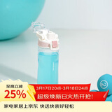 乐扣乐扣（LOCK&LOCK）人鱼线塑料运动水杯便携水壶带刻度提手男女水杯子520ML淡粉色