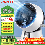 康佳（KONKA）电风扇家用空气循环扇遥控风扇小型台式小风扇桌面台扇节能大风量摇头轻音交流定频电扇 KF-XH2002
