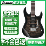 IBANEZ依班娜电吉他GRX70QA-TKS 透明黑 初学者入门新手男女电吉他套装