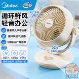 美的（Midea）空气循环扇桌面台式办公室小风扇 迷你台扇换气排气扇空调伴侣 便携小型家用宿舍卧室客厅轻音节能 【3档循环扇】GAF18AD