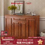 雷勒鞋柜新中式简约现代门厅柜客厅收纳柜子储物柜多功能美式玄关柜 404款148.2*34.3*100cm