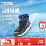 Skechers斯凯奇儿童绒绒靴保暖棉鞋男童女童高筒短靴加绒雪地靴660092L