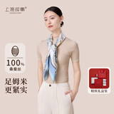 上海故事100%桑蚕丝真丝丝巾景中景印花大方巾送妈妈国庆节生日礼物围脖