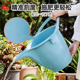 爱丽思（IRIS）园艺水桶加厚树脂塑料浇花桶8L家用手提浇水壶洒水壶尖嘴桶大容量 蓝色8L
