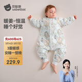 贝肽斯婴儿睡袋暖姜恒温儿童分腿睡袋婴幼儿防踢被睡衣秋冬中厚 弗里德M