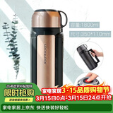 乐扣乐扣（LOCK&LOCK）保温壶304不锈钢保温保冷水壶户外露营旅行壶1.8L金色