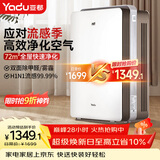 亚都（YADU）空气净化器 办公室家用净化器 除甲醛细菌雾霾过敏源流感 KJ600G-S5Pro