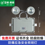 亚明照明防爆应急灯LED疏散标志牌消防照明灯加油站EX防爆安全出口指示灯 防爆双头应急灯-防爆应急灯