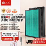 万创 适用米家小米空气净化器滤芯Max/4 Max滤芯除雾霾除醛异味复合型过滤网2片装