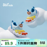 361°童鞋 儿童学步鞋25夏季男女童软弹毛毛虫鞋运动宝宝鞋 蓝23